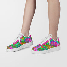 Load image into Gallery viewer, Ti Amo I love you - Exclusive Brand - Rainbow Kaleidescape & Hot Pink - Low Top Women's Sneakers