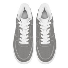 Load image into Gallery viewer, Ti Amo I love you -  Exclusive Brand  - Natural Gray  - White Heart - Low Top Unisex Sneakers