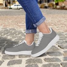 Load image into Gallery viewer, Ti Amo I love you -  Exclusive Brand  - Natural Gray  - White Heart - Low Top Unisex Sneakers