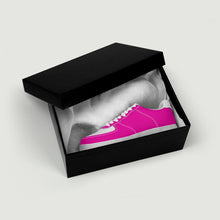 Load image into Gallery viewer, Ti Amo I love you - Exclusive Brand  - Hollywood Cerise & White - Low Top Unisex Sneakers