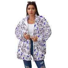 Load image into Gallery viewer, Ti Amo I love you Exclusive Brand Women's Fleece Stand-up Collar Coat With Zipper Closure(Plus Size)