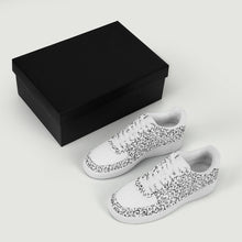 Load image into Gallery viewer, Ti Amo I love you - Exclusive Brand - White with Black Vines -Low Top Unisex Sneakers