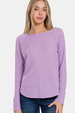 Load image into Gallery viewer, Zenana Waffle Long Sleeve T-Shirt