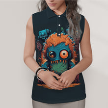 Load image into Gallery viewer, Ti Amo I love you - Exclusive Brand - Women's Sleeveless POLO Tank Shirt