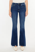 Load image into Gallery viewer, Kancan Cat's Whiskers Raw Hem Flare Jeans