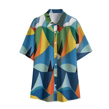 Load image into Gallery viewer, Ti Amo I love you - Exclusive Brand - Multi-Color Mountains - Men's T-shirt With Short Sleeve