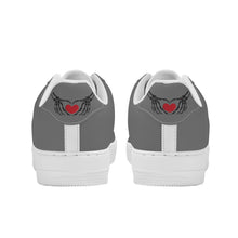 Load image into Gallery viewer, Ti Amo I love you - Exclusive Brand  - Dove Gray - Skeleton Hands with Heart - Low Top Unisex Sneakers