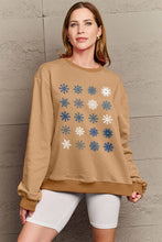Load image into Gallery viewer, Simply Love Full Size Snowflakes Round Neck Sweatshirt