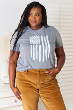 Load image into Gallery viewer, Simply Love US Flag Graphic Cuffed Sleeve T-Shirt