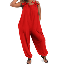 Load image into Gallery viewer, Ti Amo I love you- Exclusive Brand - Cornell Red - Jumpsuit with Suspender
