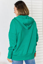 Load image into Gallery viewer, Zenana Half Snap Long Sleeve Hoodie