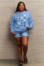 Load image into Gallery viewer, Simply Love Full Size Snowflakes Round Neck Sweatshirt