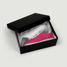 Load image into Gallery viewer, Ti Amo I love you -  Exclusive Brand - Cerise Red 2 - White Heart - Low Top Unisex Sneakers