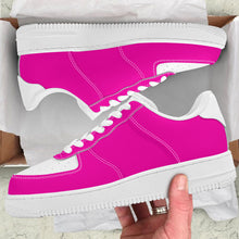 Load image into Gallery viewer, Ti Amo I love you - Exclusive Brand  - Hollywood Cerise & White - Low Top Unisex Sneakers