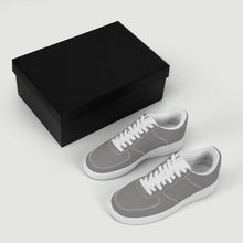 Load image into Gallery viewer, Ti Amo I love you -  Exclusive Brand  - Natural Gray  - White Heart - Low Top Unisex Sneakers