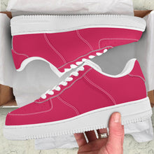 Load image into Gallery viewer, Ti Amo I love you -  Exclusive Brand - Cerise Red 2 - White Heart - Low Top Unisex Sneakers