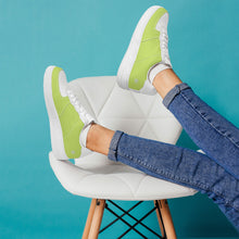 Load image into Gallery viewer, Ti Amo I love you - Exclusive Brand - Celery & White - Low Top Unisex Sneakers