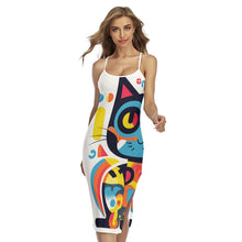 Load image into Gallery viewer, Ti Amo I love you - Exclusive Brand - Cat - Women's Back Cross Cami Dress