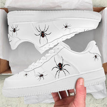Load image into Gallery viewer, Ti Amo I love you - Exclusive Brand - White - Lots of Spiders - Mens / Womens -  Low Top Unisex Sneakers