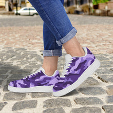 Load image into Gallery viewer, Ti Amo I love you - Exclusive Brand - Minsk, Grape 2, Mauve 2, Fushia Blue & Jacarta Camouflage - Low Top Unisex Sneakers