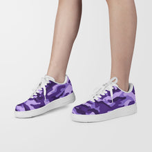 Load image into Gallery viewer, Ti Amo I love you - Exclusive Brand - Minsk, Grape 2, Mauve 2, Fushia Blue & Jacarta Camouflage - Low Top Unisex Sneakers