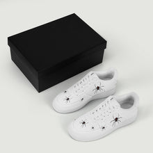 Load image into Gallery viewer, Ti Amo I love you - Exclusive Brand - White - Lots of Spiders - Mens / Womens -  Low Top Unisex Sneakers