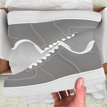 Load image into Gallery viewer, Ti Amo I love you -  Exclusive Brand  - Natural Gray  - White Heart - Low Top Unisex Sneakers