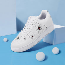 Load image into Gallery viewer, Ti Amo I love you - Exclusive Brand - White - Lots of Spiders - Mens / Womens -  Low Top Unisex Sneakers