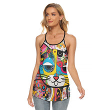 Load image into Gallery viewer, Ti Amo I love you - Exclusive Brand - Women's Criss-Cross Open Back Tank Top