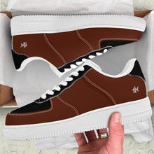 Load image into Gallery viewer, Ti Amo I love you - Exclusive Brand -Unisex - Brown with Black Accents Low Top Unisex Sneakers