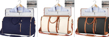 Load image into Gallery viewer, Womens Large Capacity Travel Duffle Bag  Folding Suit Bag Waterproof Clothes Handbag Totes
