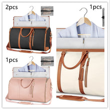 Load image into Gallery viewer, Womens Large Capacity Travel Duffle Bag  Folding Suit Bag Waterproof Clothes Handbag Totes
