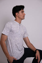 Load image into Gallery viewer, Short Sleeves Henley T-shirt
