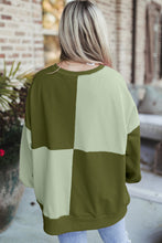 Load image into Gallery viewer, Contrast Half Button Long Sleeve Sweatshirt
