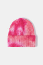 Load image into Gallery viewer, Tie-Dye Cuffed Rib-Knit Beanie Hat
