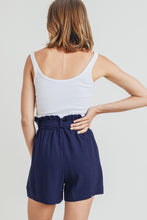 Load image into Gallery viewer, Cotton Bleu by Nu Label Buckle Belt Cotton Linen Shorts
