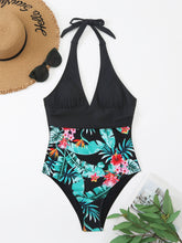 Load image into Gallery viewer, Printed Halter Neck One-Piece Swimwear
