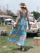 Load image into Gallery viewer, Printed Scoop Neck Sleeveless Maxi Dress
