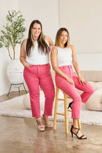 Load image into Gallery viewer, RFM Crop Dylan Full Size Tummy Control High Waist Raw Hem Jeans
