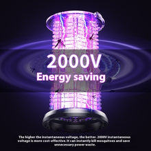 Load image into Gallery viewer, 2 in1 Mosquito Killer Lamp Electric Fly Catcher USB Rechargeable Electric Mosquito Swatter Electric Fly Trap With Night Light Camping S0S Emergency Light Mosquito Killer -
