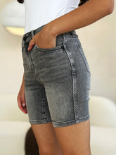 Load image into Gallery viewer, Judy Blue Full Size High Waist Washed Denim Shorts
