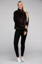 Load image into Gallery viewer, Fluffy Zip-Up Sweater Jacket
