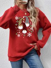 Load image into Gallery viewer, Faceless Gnomes Graphic Drop Shoulder Sweatshirt
