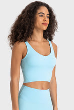 Load image into Gallery viewer, Deep V-Neck Crop Sports Bra
