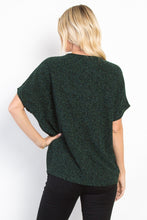 Load image into Gallery viewer, Be Stage Full Size Lurex Center Elastic Cinched Knit Top
