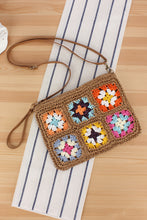 Load image into Gallery viewer, Chestnut Flower Straw Woven Single Shoulder Bag
