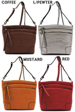 Load image into Gallery viewer, Fashion Multi Zip Pocket Crossbody Bag
