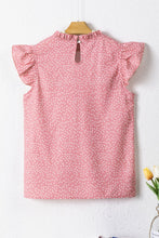 Load image into Gallery viewer, Frill Polka Dot Cap Sleeve Blouse
