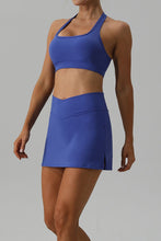 Load image into Gallery viewer, Halter Neck Tank and Slit Skirt Active Set
