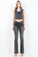 Load image into Gallery viewer, American Bazi V-Cut Ruched Flare Pants
